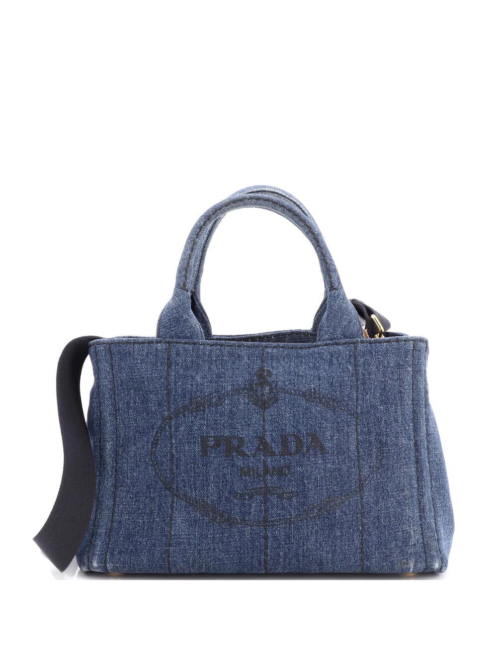 Prada Canapa Convertible Tote Denim #296669P81B